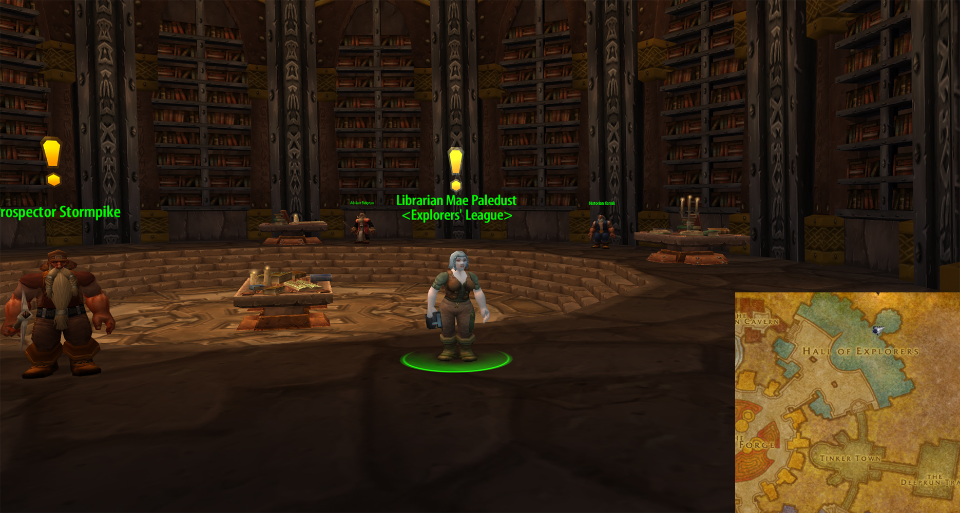 Librarian Mae Paledust